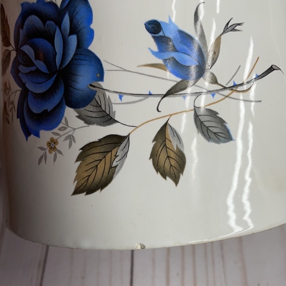 Elpa Alcobaca Portugal Floral Ceramic Watering Can Vase - Picture 14 of 14